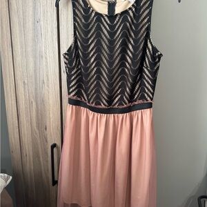 Speechless Black mauve Tulle Dress